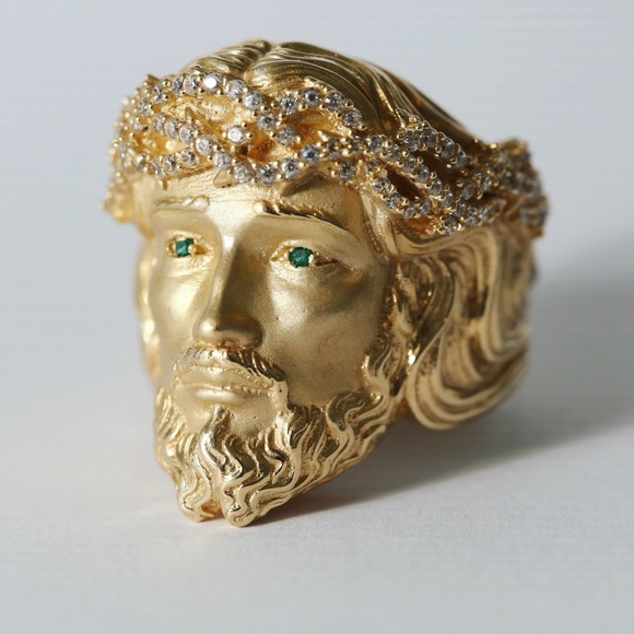 14kt Yellow Gold Men’s Christo Ring sz 9.5